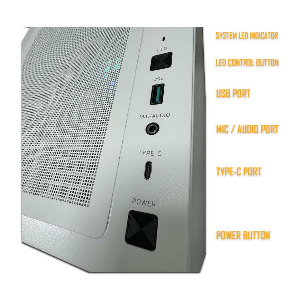 Vektra Neutrino White Series Optimized Pre-built Gaming PC (2-Years Warranty)