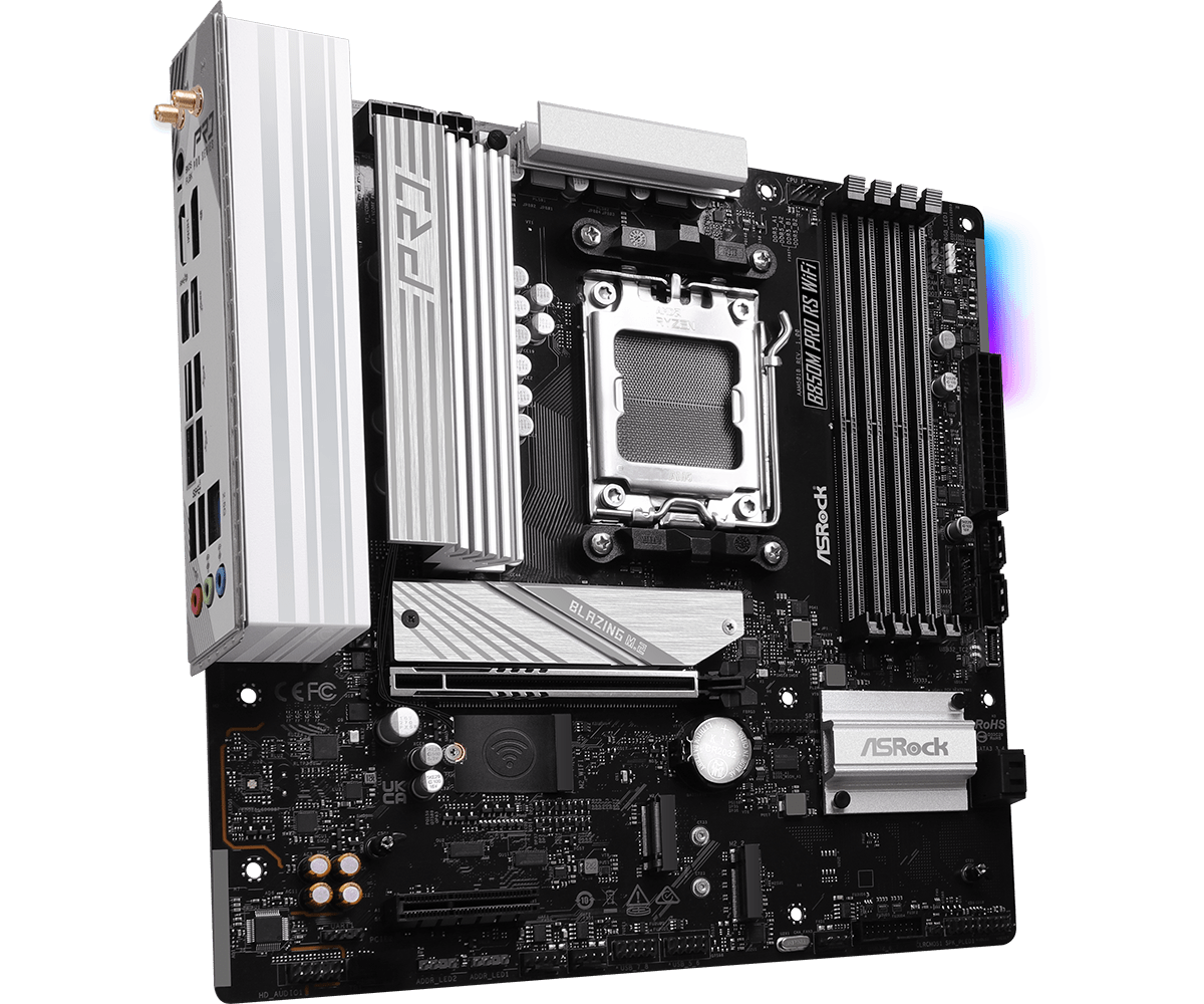 ASRock B850M Pro RS WiFi AM5 Micro ATX Motherboard