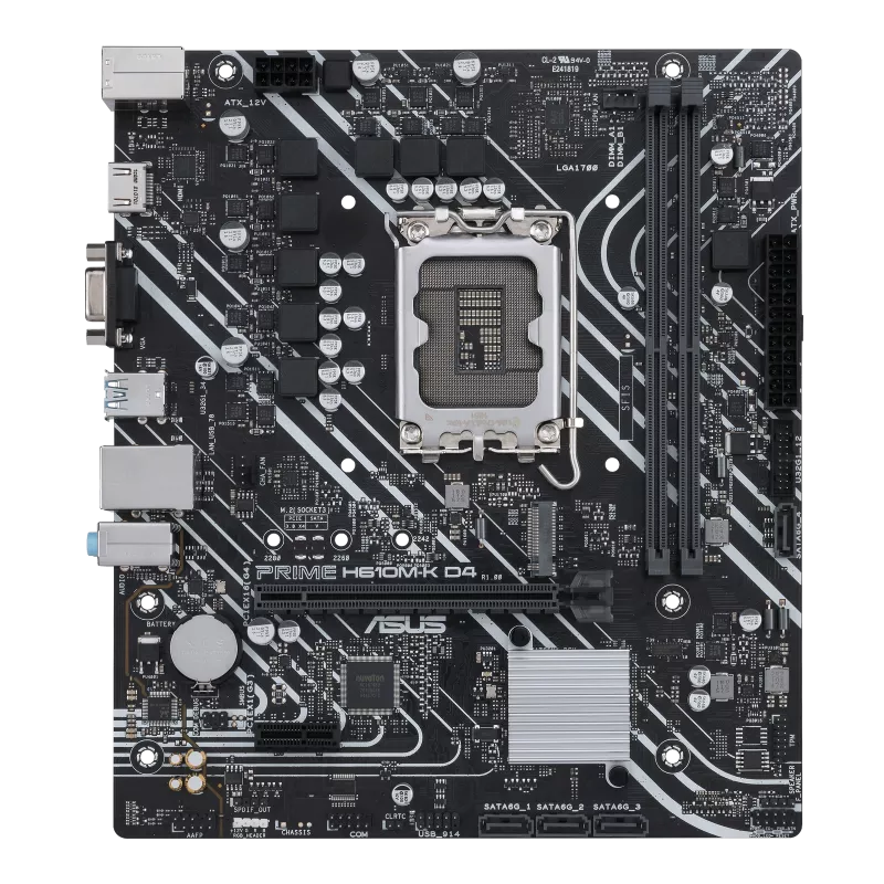 ASUS PRIME H610M-K D4 Intel 600 Series mATX Motherboard | 90MB1A10-M0EAY0 |