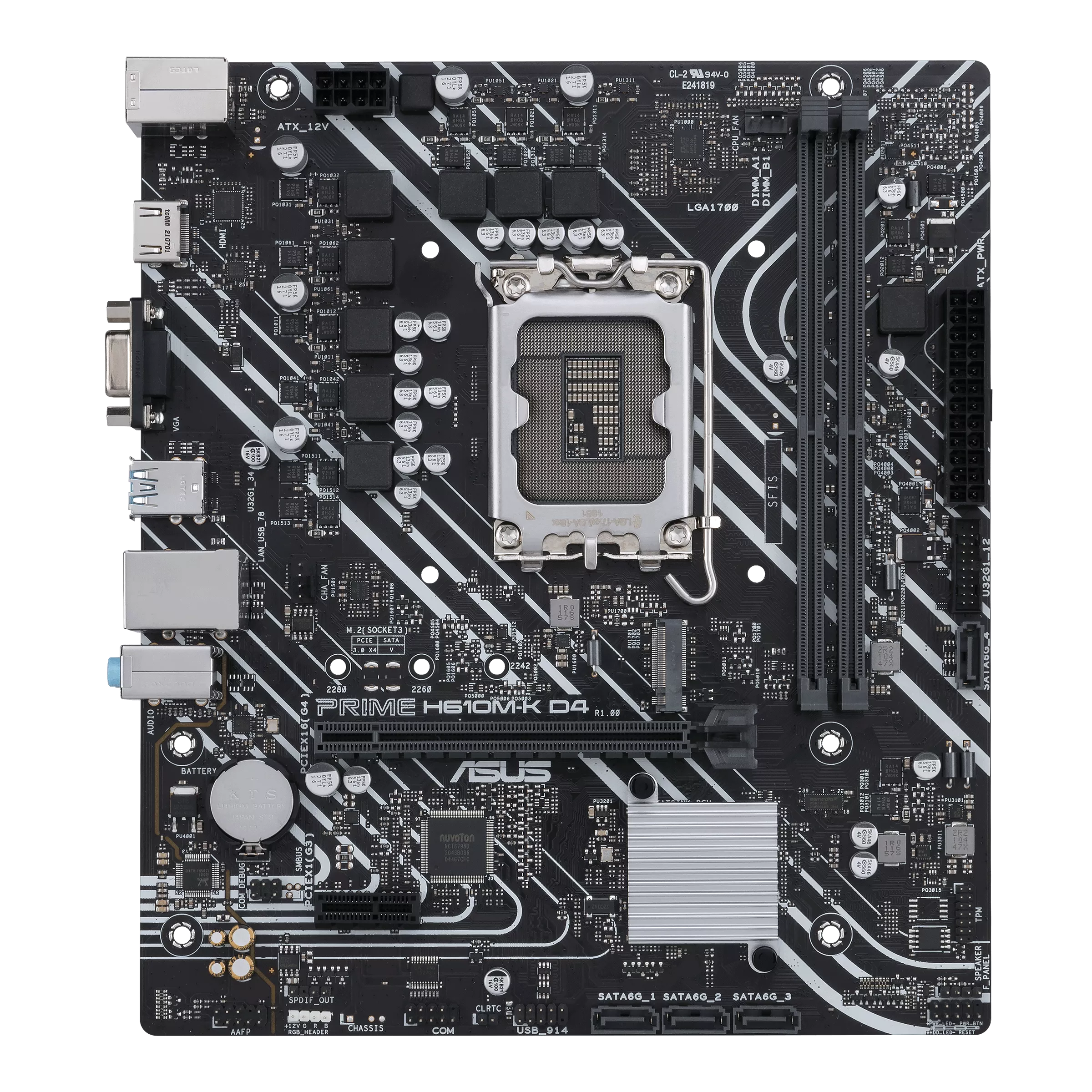 ASUS PRIME H610M-K D4 | LGA1700 mATX Motherboard