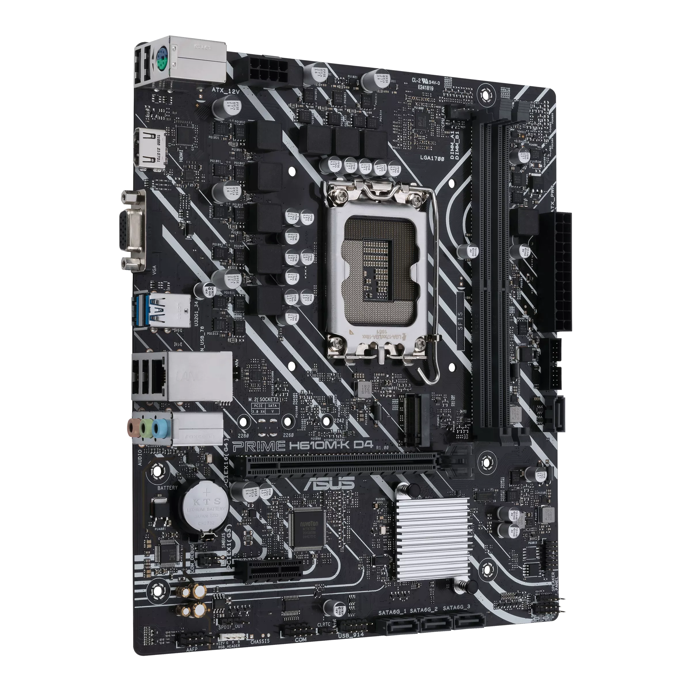 ASUS PRIME H610M-K D4 | LGA1700 mATX Motherboard