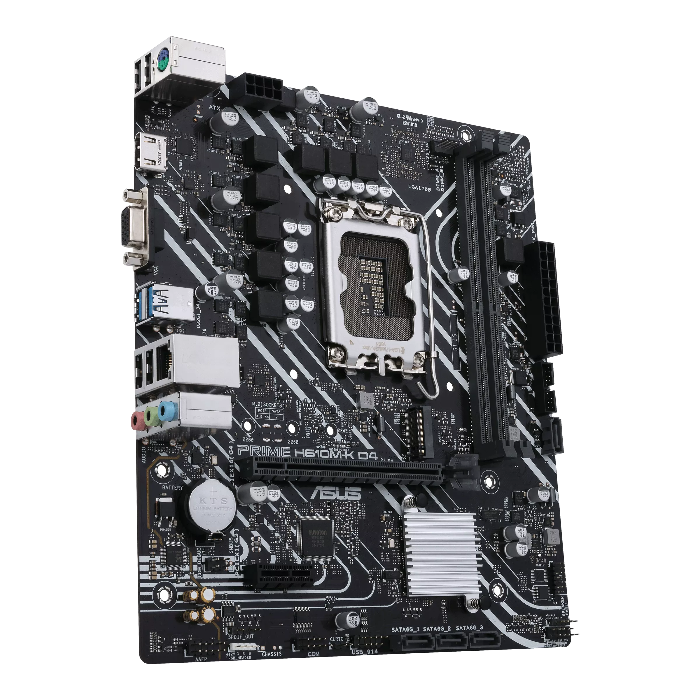 ASUS PRIME H610M-K D4 | LGA1700 mATX Motherboard