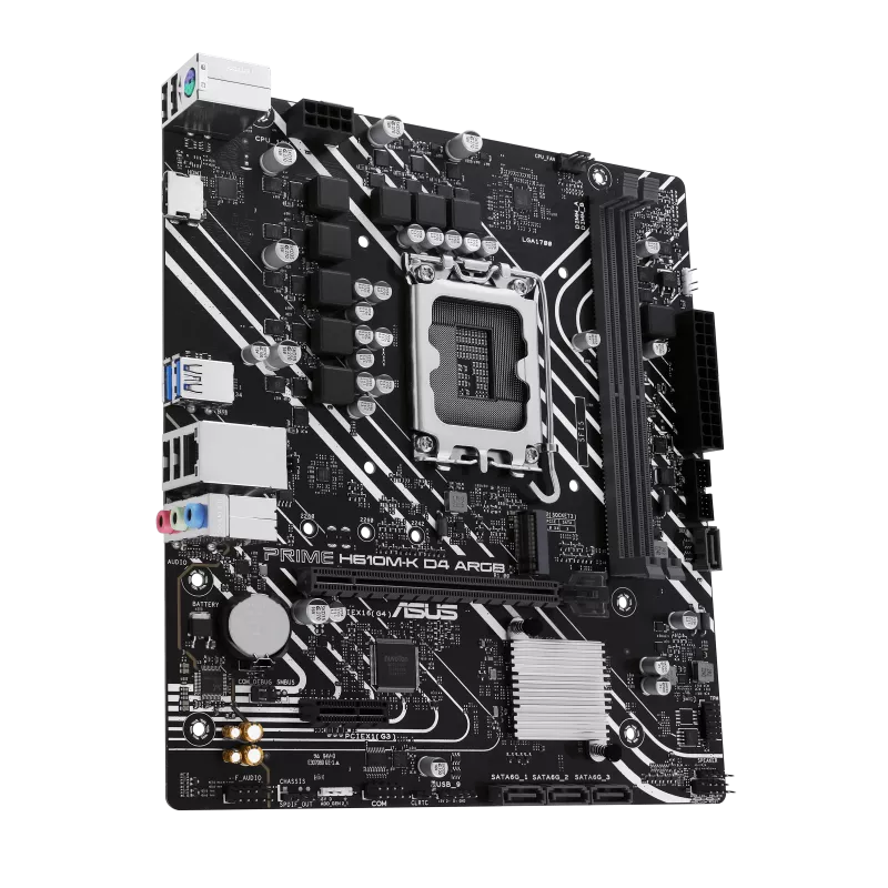 ASUS PRIME H610M-K D4 ARGB Intel 600 Series mATX Motherboard | 90MB1HN0-M0EAY0 |