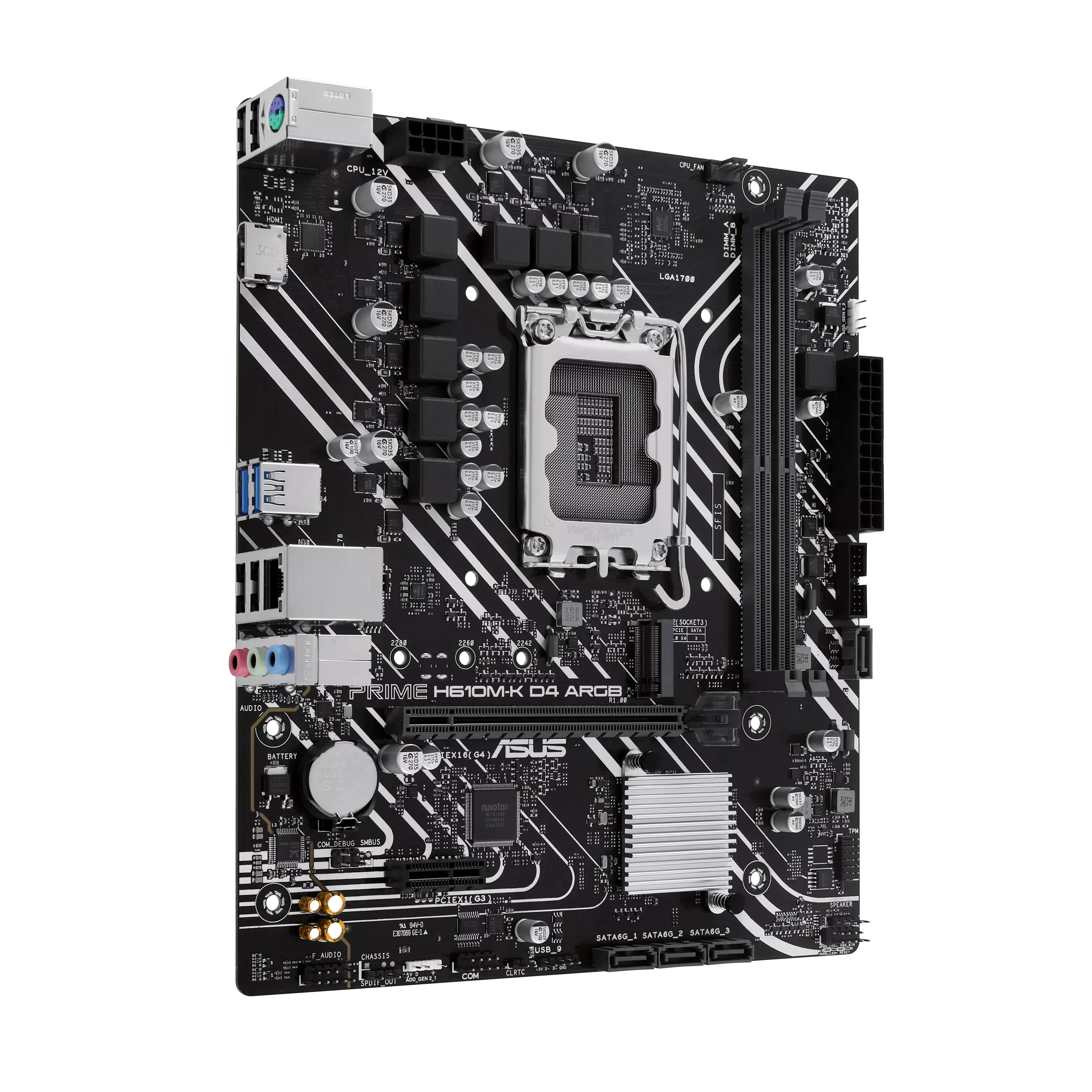 ASUS PRIME H610M-K D4 ARGB | LGA1700 mATX Motherboard