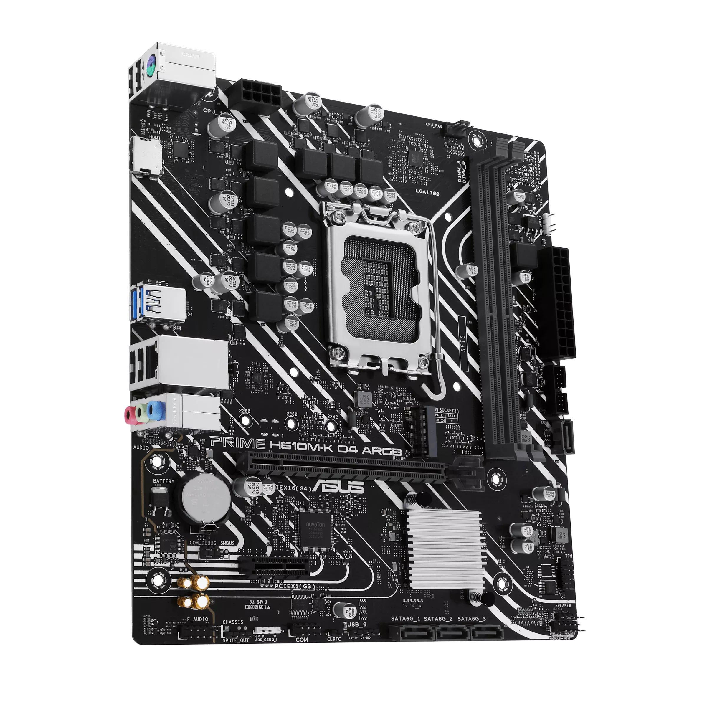 ASUS PRIME H610M-K D4 ARGB | LGA1700 mATX Motherboard