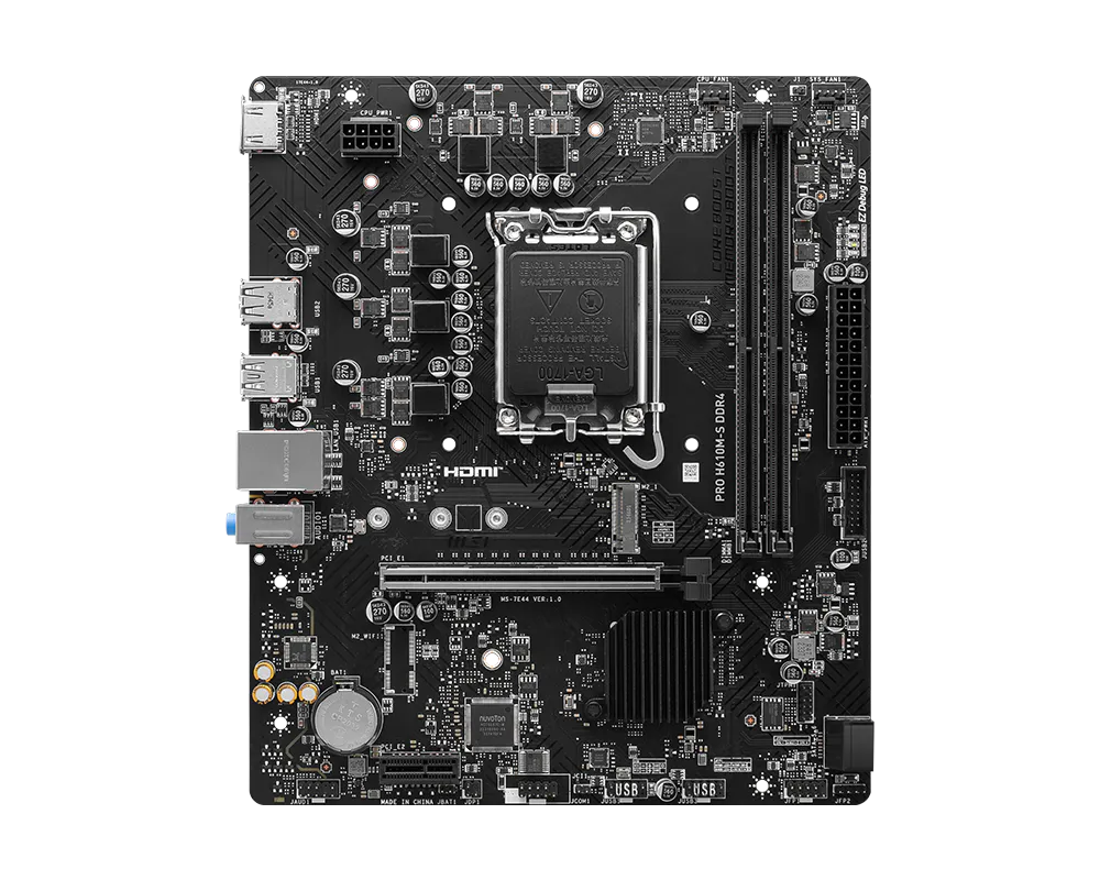MSI PRO H610M-S DDR4 | LGA1700 mATX Motherboard