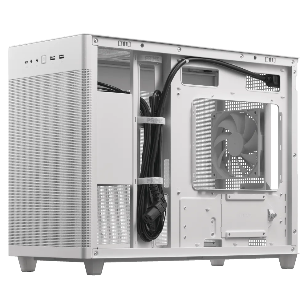 Asus Prime AP201 Mesh White Mini-Tower PC Case