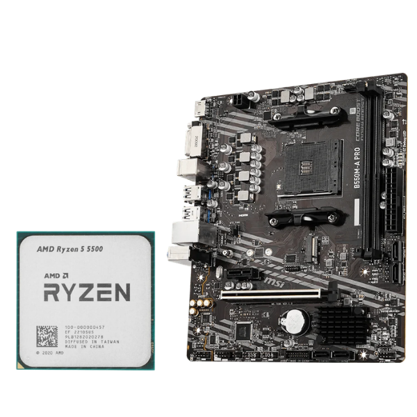 AMD Ryzen 5 5500 + MSI B550M-A PRO Gaming Bundle