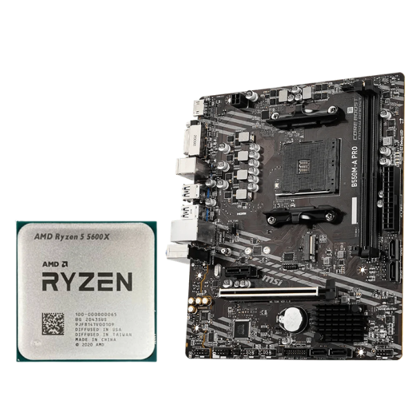 AMD Ryzen 5 5600X + MSI B550M-A PRO Gaming Bundle