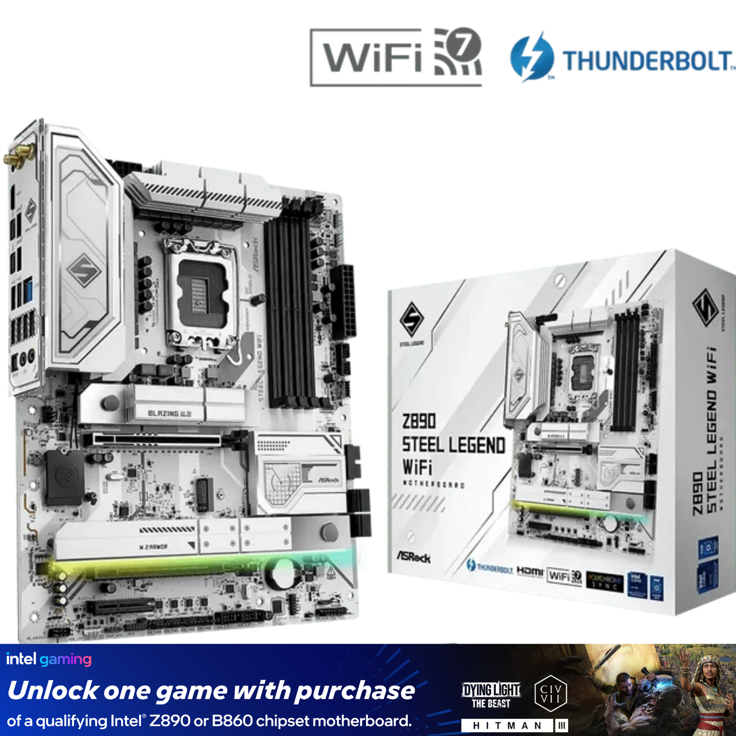 لوحة أم ASRock Z890 Steel Legend WiFi | 90-MXBPF0-A0UAYZ 