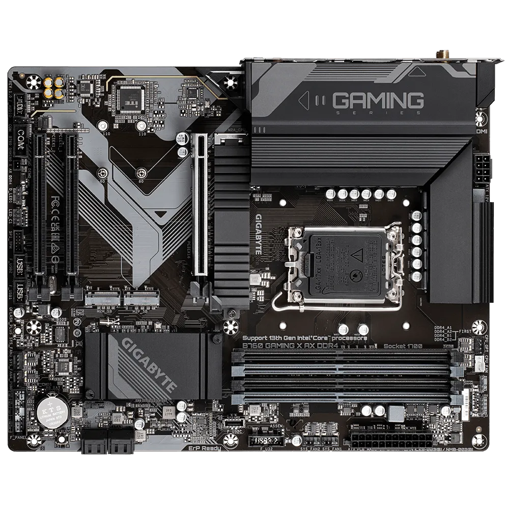 GIGABYTE B760 GAMING X AX DDR4 Intel 700 Series ATX Motherboard | B760-GAMING-X-AX-DDR4 |