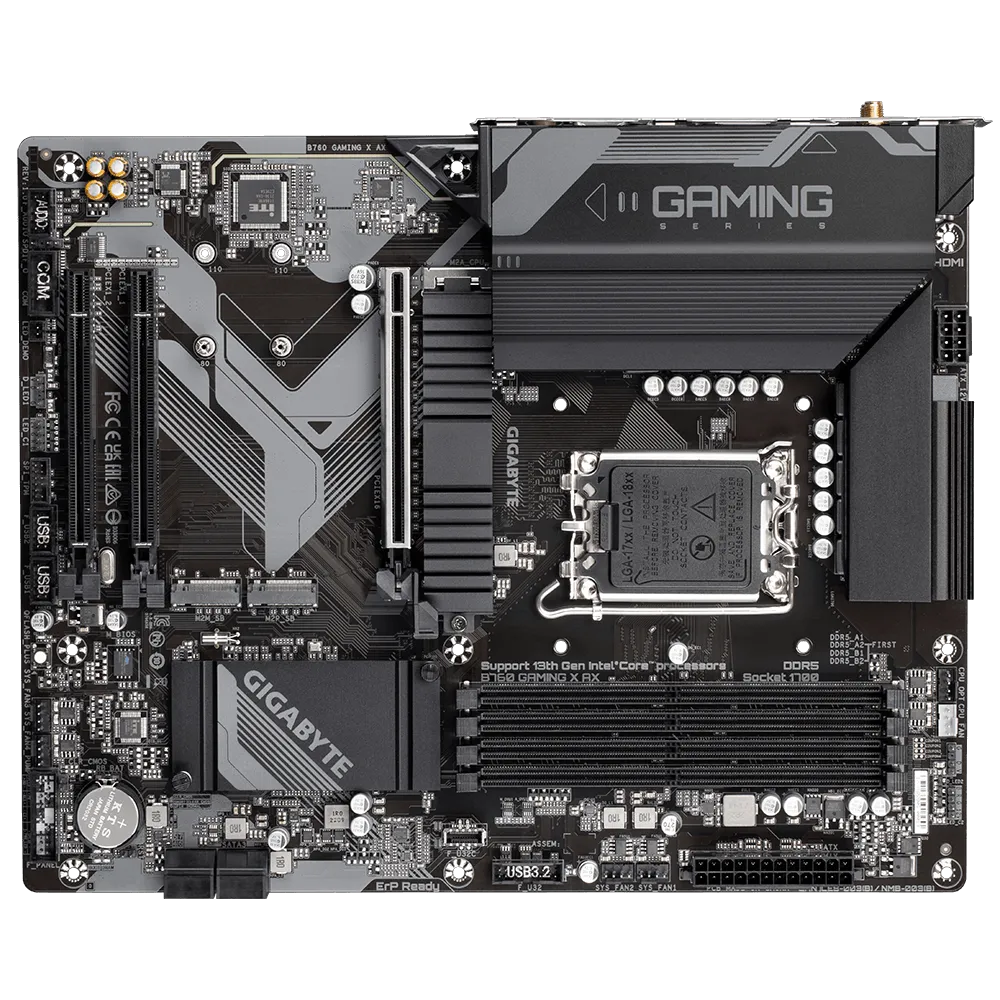 GIGABYTE B760 GAMING X AX Intel 700 Series ATX Motherboard | B760-GAMING-X-AX |