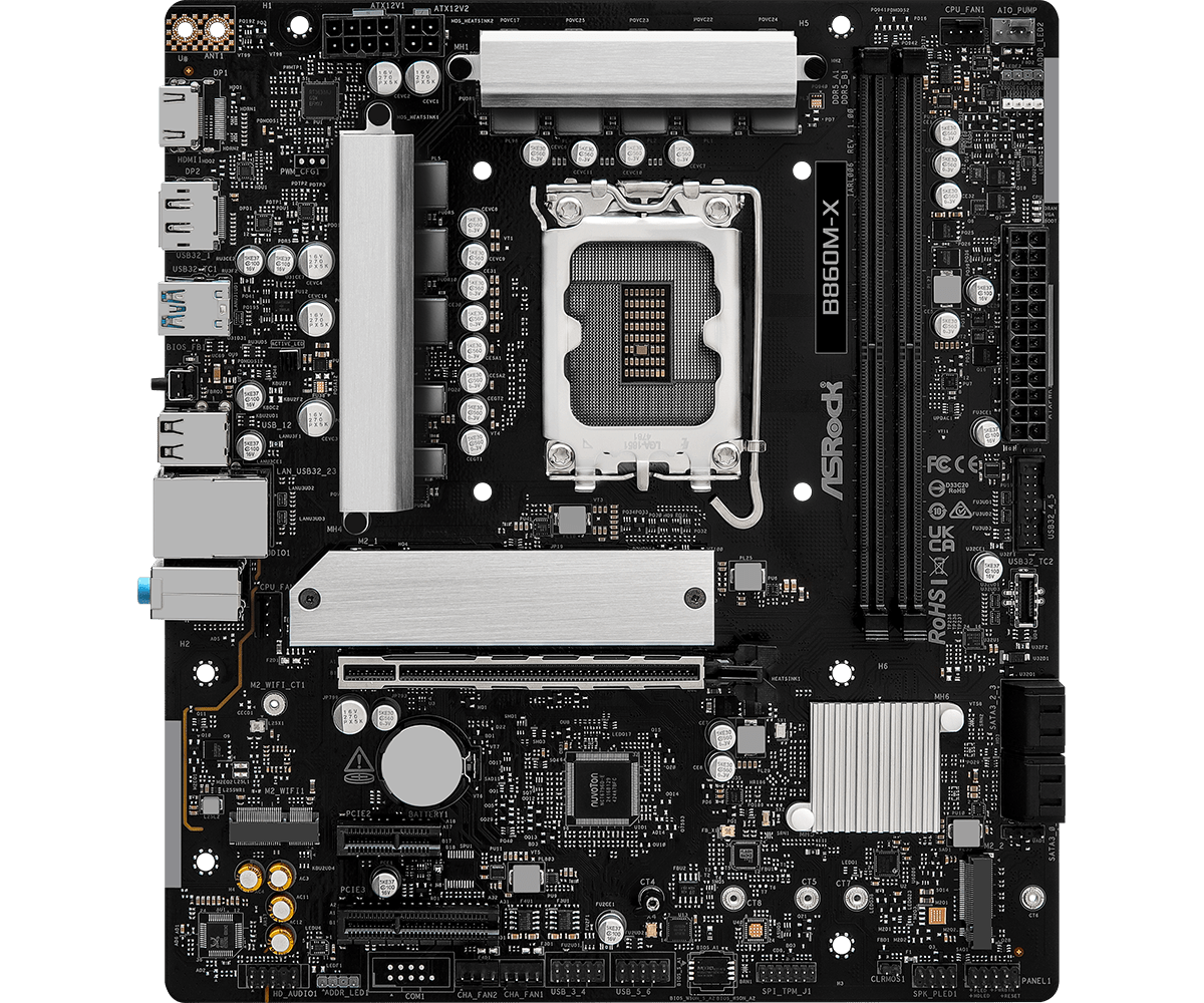 ASRock B860M-X LGA1851 Socket Motherboard | 90-MXBRX0-A0UAYZ