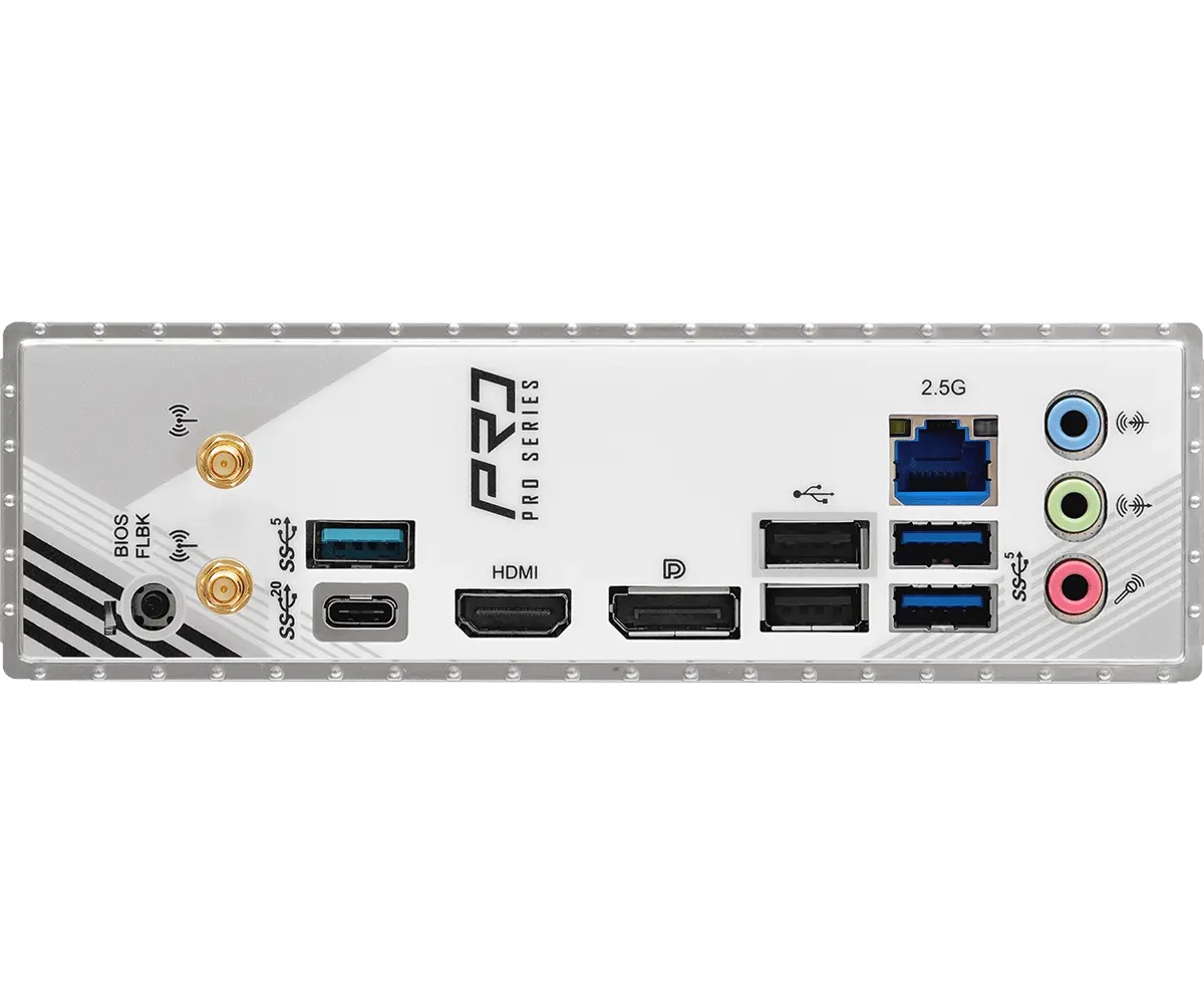 ASRock B860M Pro RS WiFi LGA1851 Socket Motherboard | 90-MXBRQ0-A0UAYZ