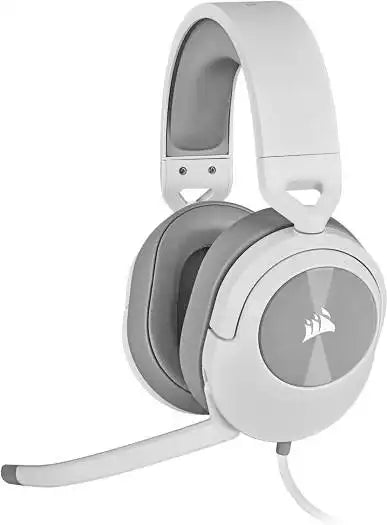 Corsair HS55 STEREO Wired Gaming Headset — White|CA-9011261-NA