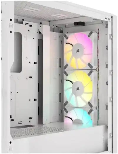 Corsair iCUE 4000D RGB AIRFLOW V2 Mid-Tower Case, High-Airflow Design, Tempered Panel, Node PRO Controller, Rapid Route Cable Mg - White | CC-9011241-WW