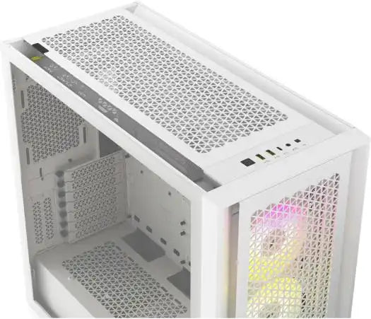 Corsair iCUE 5000D RGB Airflow V2 Mid-Tower ATX PC Case, High-Airflow Design, Tempered Glass Panel, , Node PRO Controller,White | CC-9011243-WW