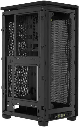 Corsair 2000D AIRFLOW Mini-ITX PC Case, Optimal Airflow Design, Mesh on All Sides, Up to 360mm Radiator & 8 Fans Support, Black | CC-9011244-WW