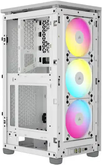 Corsair 2000D RGB AIRFLOW Mini-ITX PC Case, Optimal Airflow Design, All Side Steel Mesh Panels, White | CC-9011247-WW