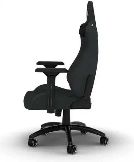 Corsair TC200 Fabric Gaming Chair, Soft Fabric Exterior, 4 Gas Lift  75mm Dual-Wheel Casters, Black | CF-9010049-WW