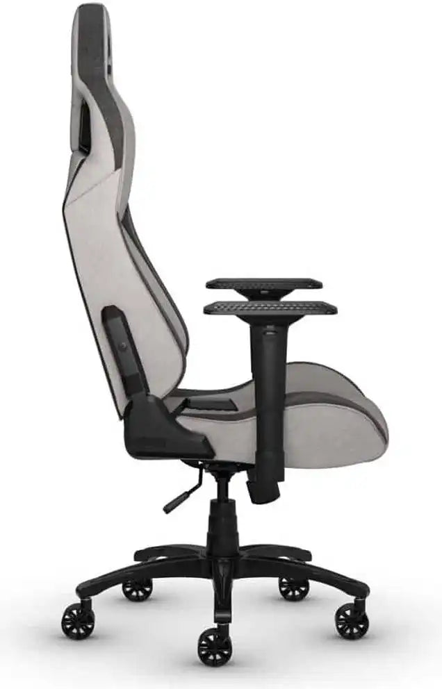 Corsair T3 RUSH Fabric Gaming Chair, 4D Armrest, Class 4 Gas Lift With 100mm Height Adjustment, Gray-Charcoal | CF-9010056-WW