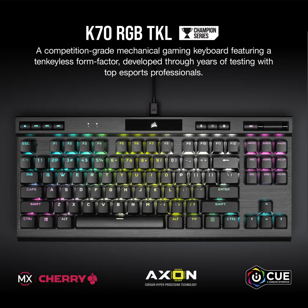 Corsair K70 TKL RGB CS MX Red Gaming Keyboard