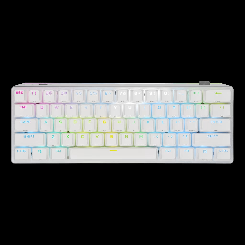 Corsair K70 RGB PRO Mini Wireless (MX RED) - WHITE Gaming Keyboard