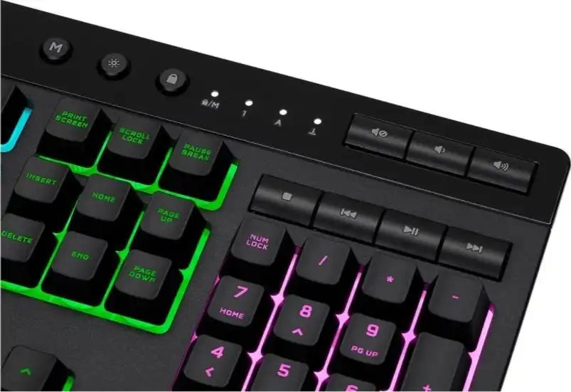 Corsair K55 RGB PRO, 5Z RGB, Rubber Dome Gaming Keyboard