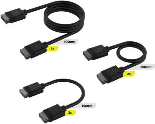 Corsair iCUE LINK Cable Kit with Straight connectors Black|CL-9011118-WW