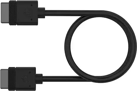 Corsair iCUE LINK Cable, 1x 600mm with Straight connectors, Black|CL-9011119-WW