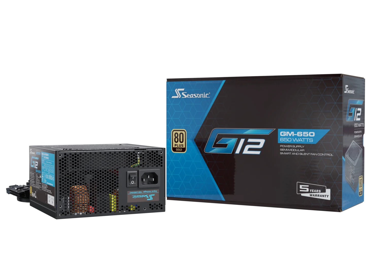 Seasonic G12 GM Series Semi Modular 80+ Gold Power Supply