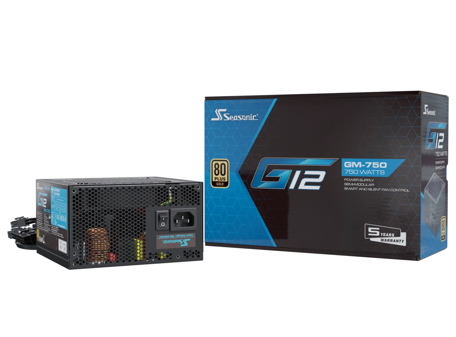 Seasonic G12 GM Series Semi Modular 80+ Gold Power Supply