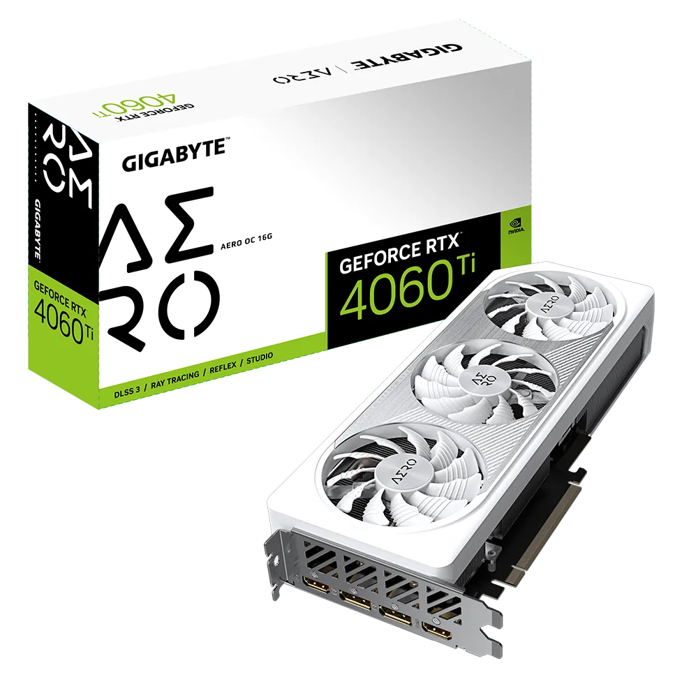 GIGABYTE GeForce RTX 4060 Ti AERO OC 16G Gaming Graphics Card | GV-N406TAEROOC-16GD |