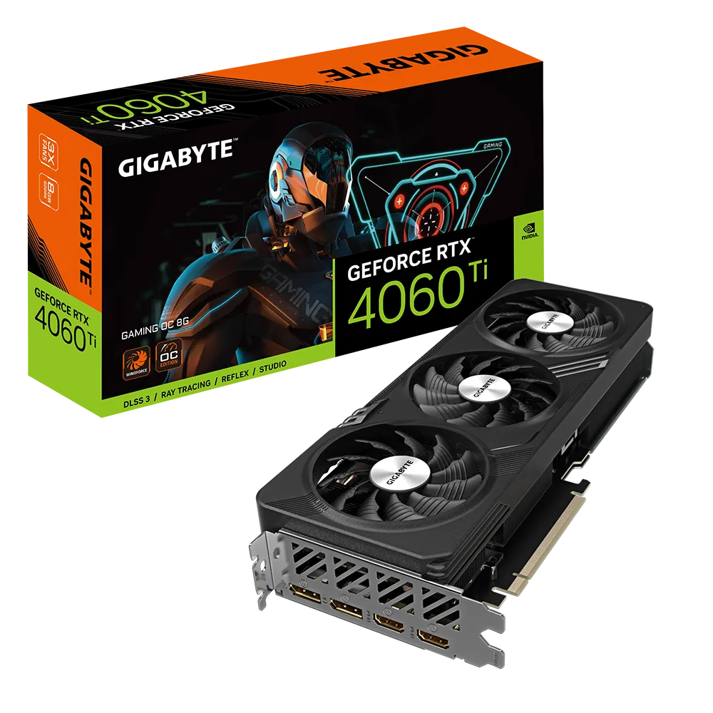 GIGABYTE GeForce RTX 4060 Ti GAMING OC 8G Gaming Graphics Card | GV-N406TGAMINGOC-8GD |