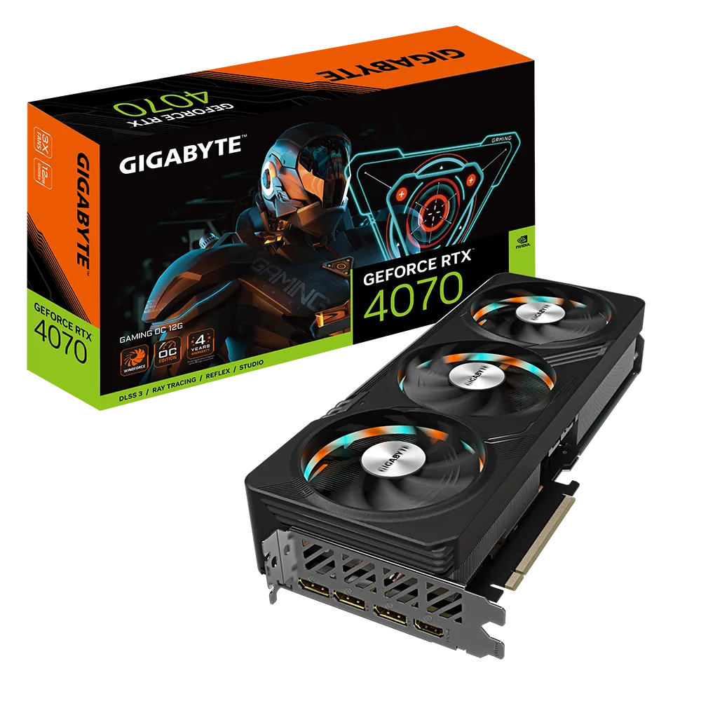 GIGABYTE GeForce RTX 4070 GAMING OC 12G Gaming Graphics Card | GV-N4070GAMINGOC-12GD |