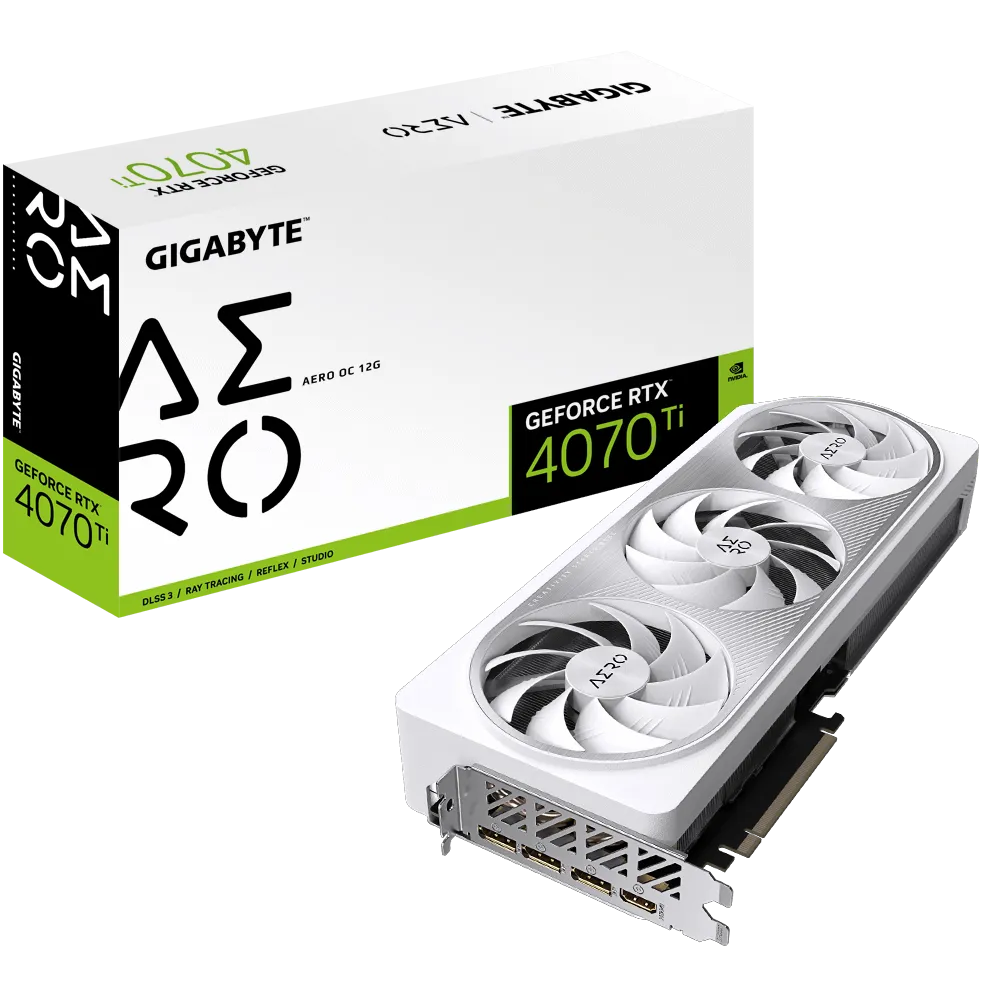 GIGABYTE GeForce RTX 4070 Ti AERO OC 12G Gaming Graphics Card | GV-N407TAEROOC-12GD |