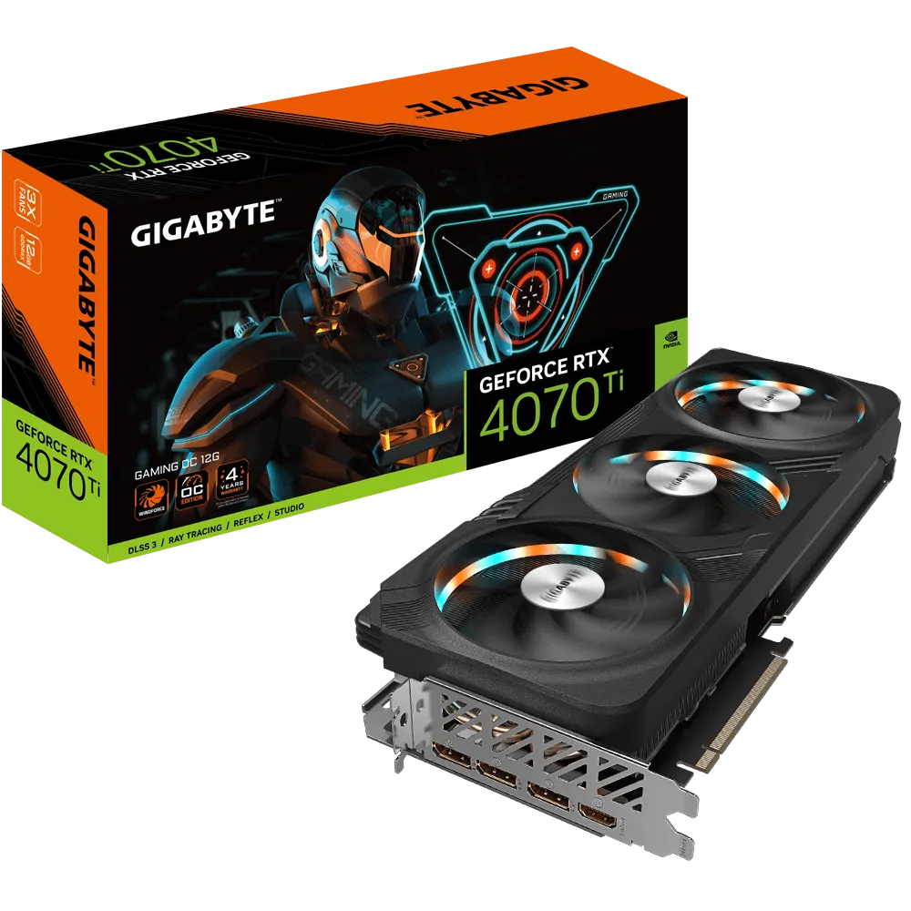 GIGABYTE GeForce RTX 4070 Ti GAMING OC 12G Gaming Graphics Card | GV-N407TGAMINGOC-12GD |