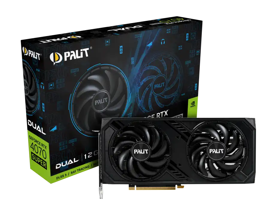 Palit GeForce RTX 4070 SUPER Dual Gaming Graphics Card | NED407S019K9-1043D |
