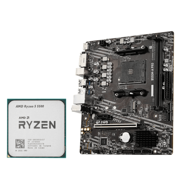 AMD Ryzen 5 5500 + MSI B550M-A PRO Gaming Bundle -  - Vektra Computers LLC
