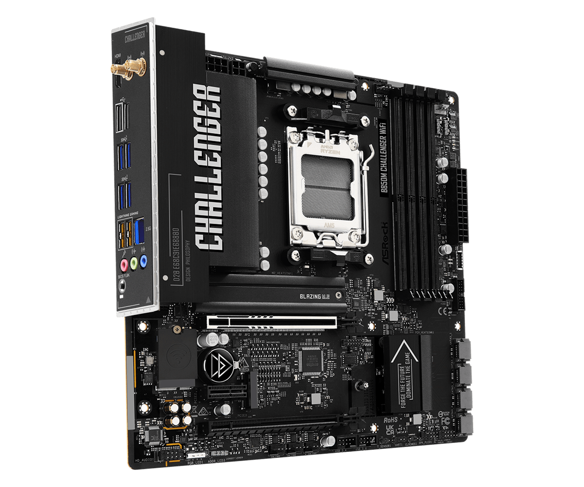 ASRock B850M Challenger WiFi AM5 Micro ATX Motherboard - 4711581494138 - Vektra Computers LLC