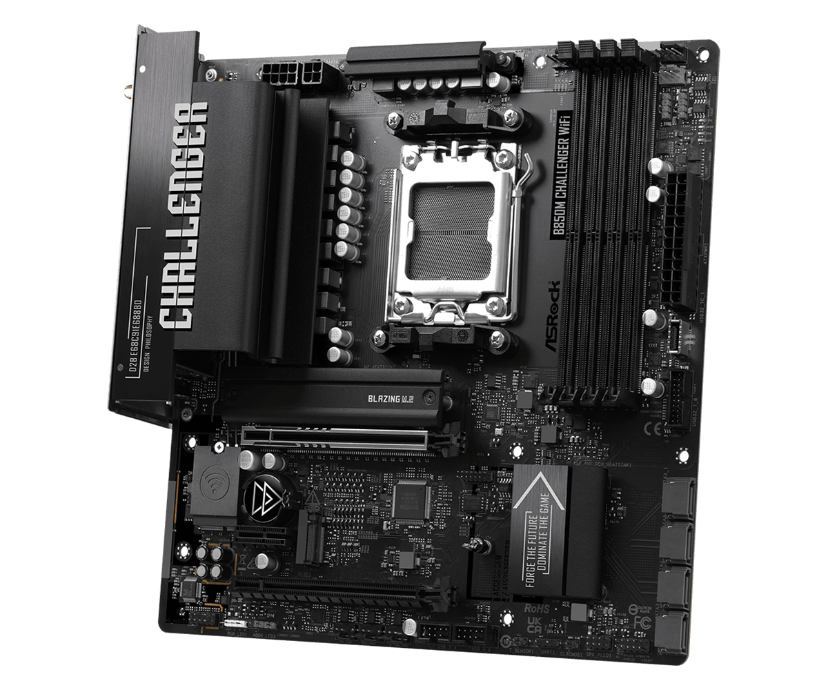 ASRock B850M Challenger WiFi AM5 Micro ATX Motherboard - 4711581494138 - Vektra Computers LLC