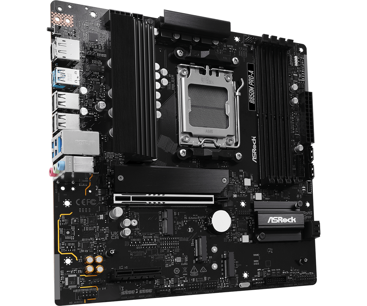 ASRock B850M Pro-A AM5 Micro ATX Motherboard - 4711581490390 - Vektra Computers LLC