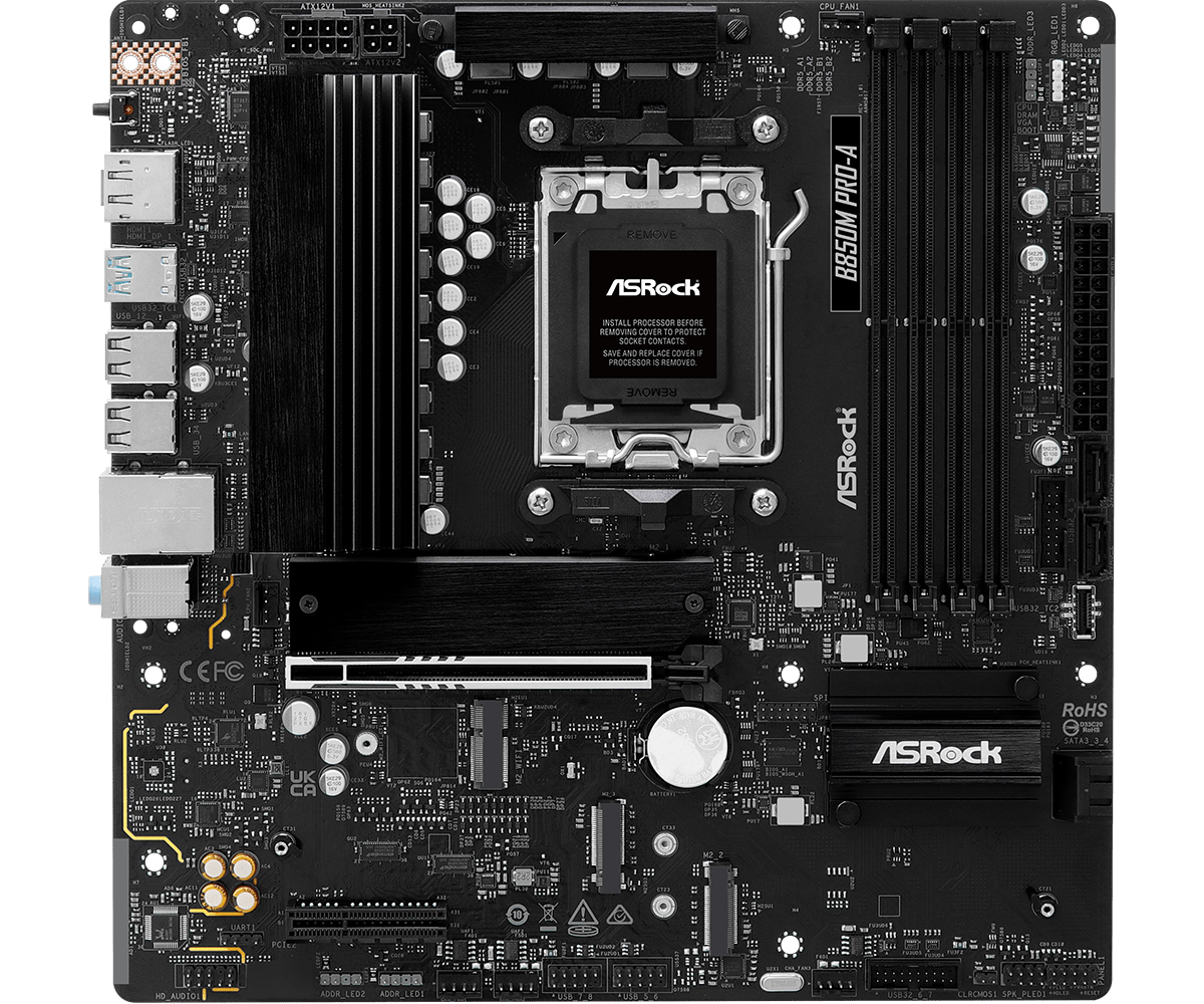 ASRock B850M Pro-A AM5 Micro ATX Motherboard - 4711581490390 - Vektra Computers LLC