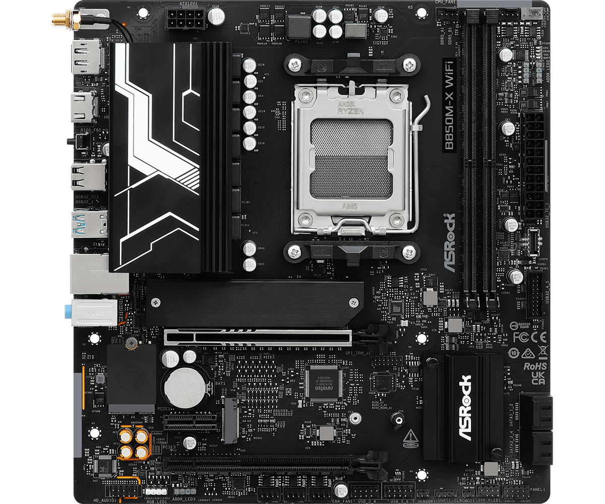 ASRock B850M-X WiFi R2.0 AM5 Micro ATX Motherboard -  - Vektra Computers LLC