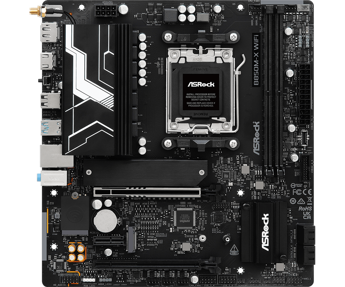 ASRock B850M-X WiFi R2.0 AM5 Micro ATX Motherboard -  - Vektra Computers LLC