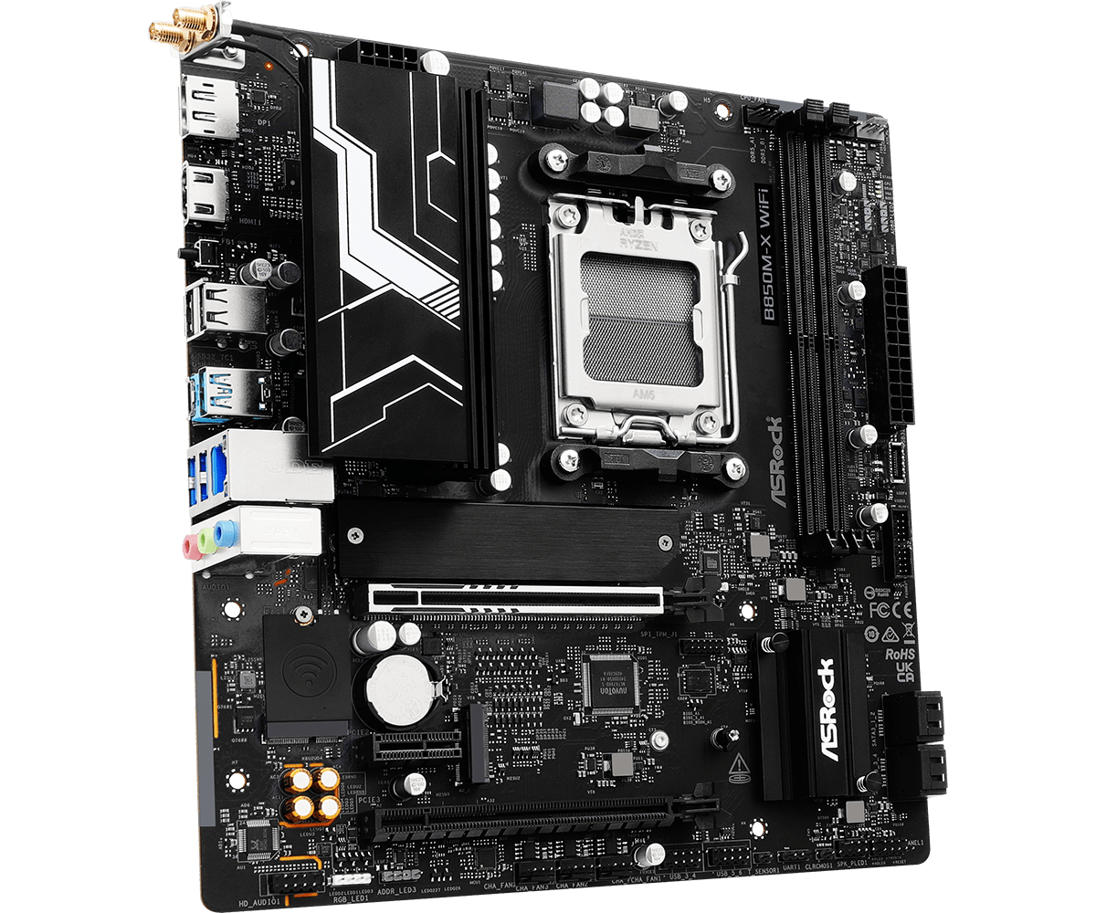 ASRock B850M-X WiFi R2.0 AM5 Micro ATX Motherboard -  - Vektra Computers LLC