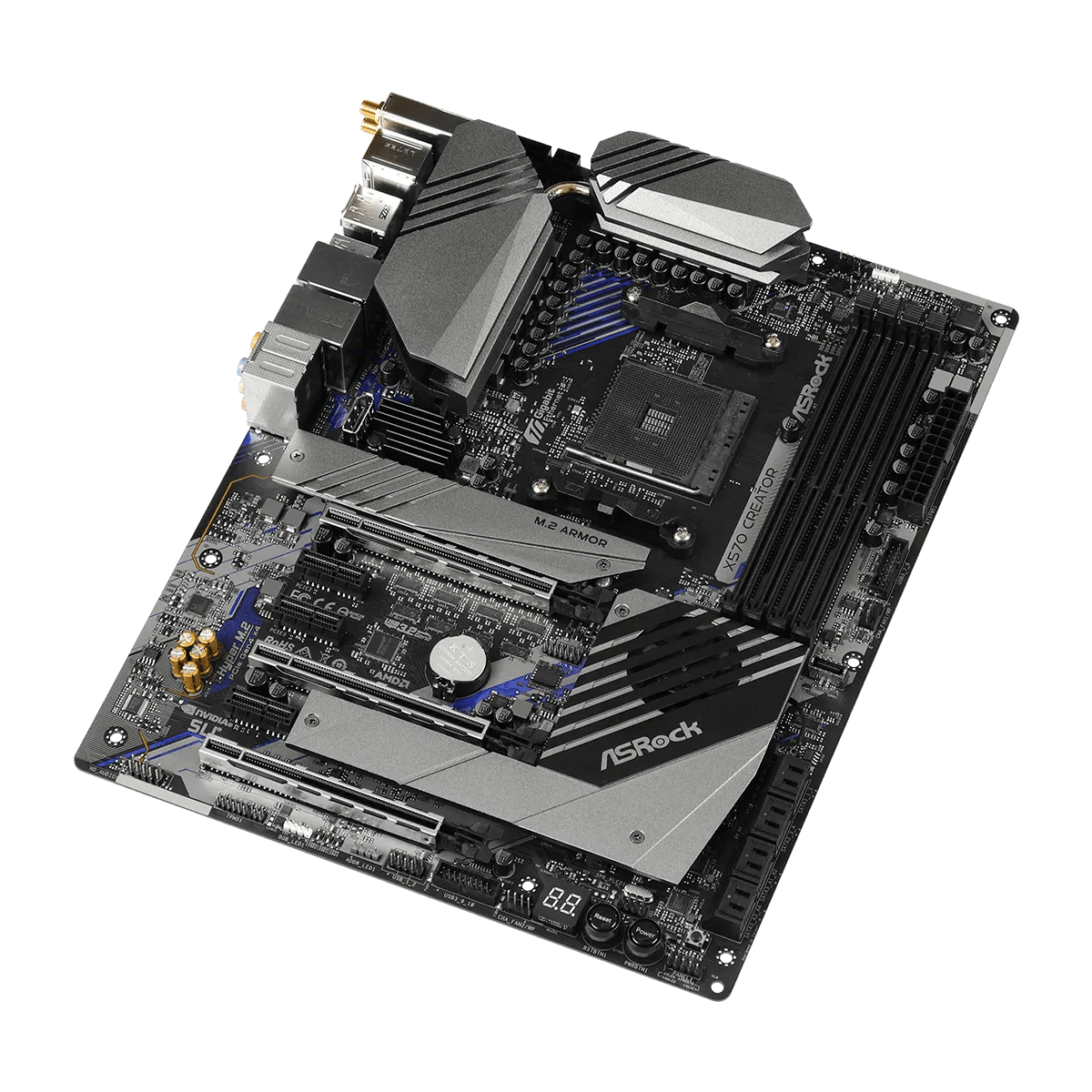 ASRock X570 Creator AMD 500 Series ATX Motherboard | 90 - MXBAW0 - A0UAYZ | - Vektra Computers LLC