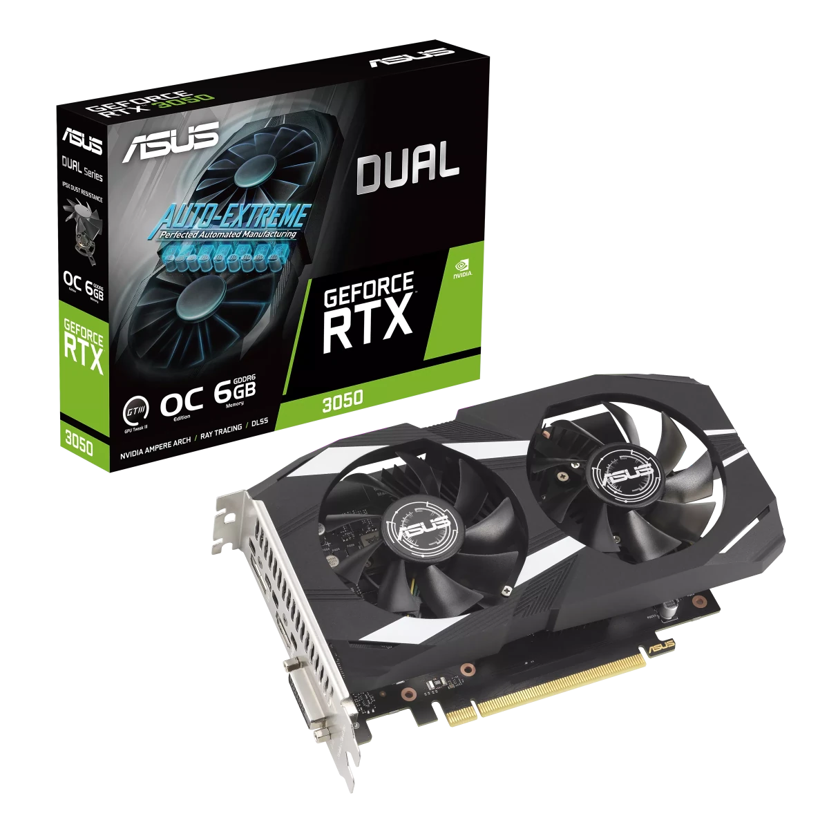 ASUS GeForce RTX 3050 6GB Dual OC Edition Graphics Card -  - Vektra Computers LLC