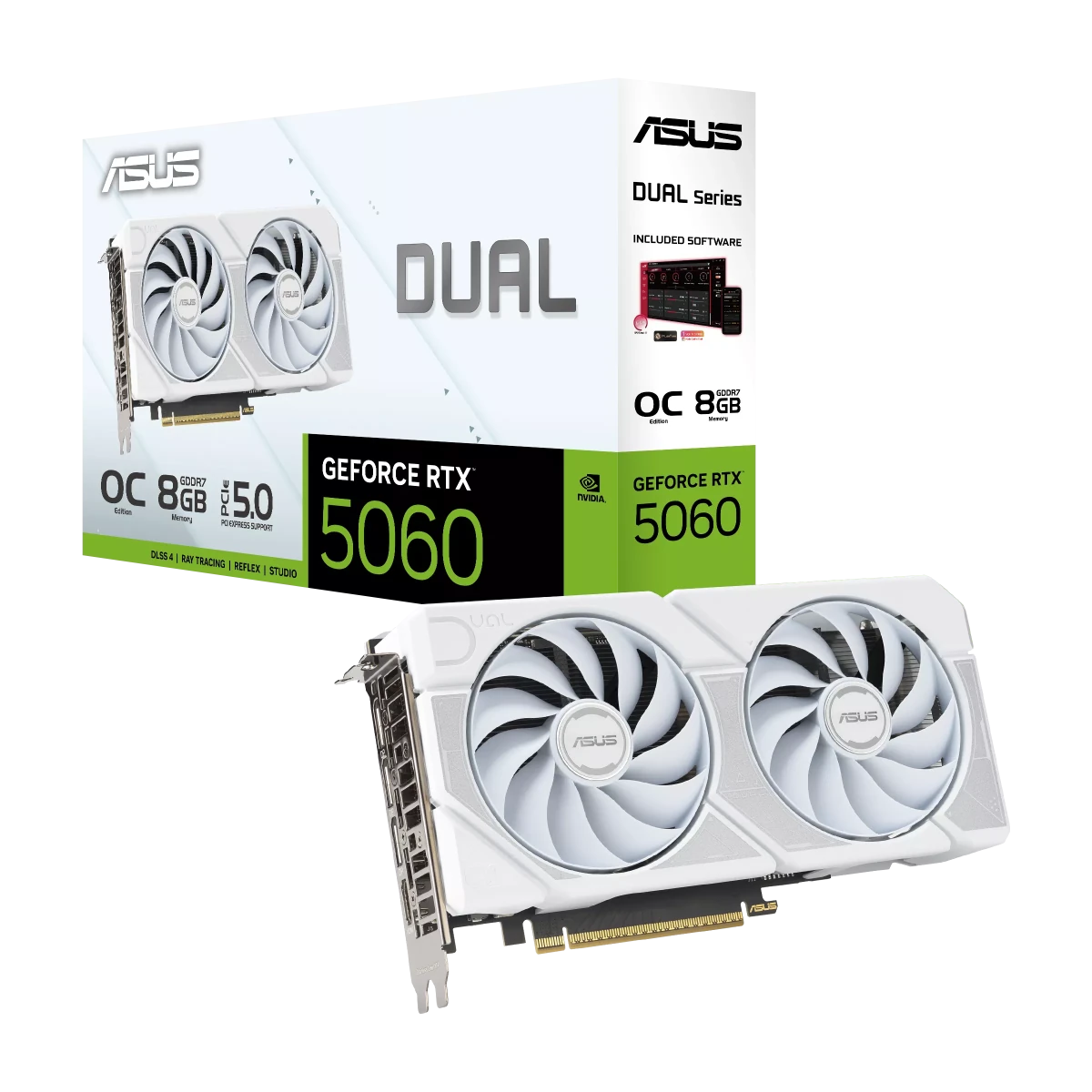 ASUS GeForce RTX 5060 8GB Dual White OC Edition Graphics Card -  - Vektra Computers LLC