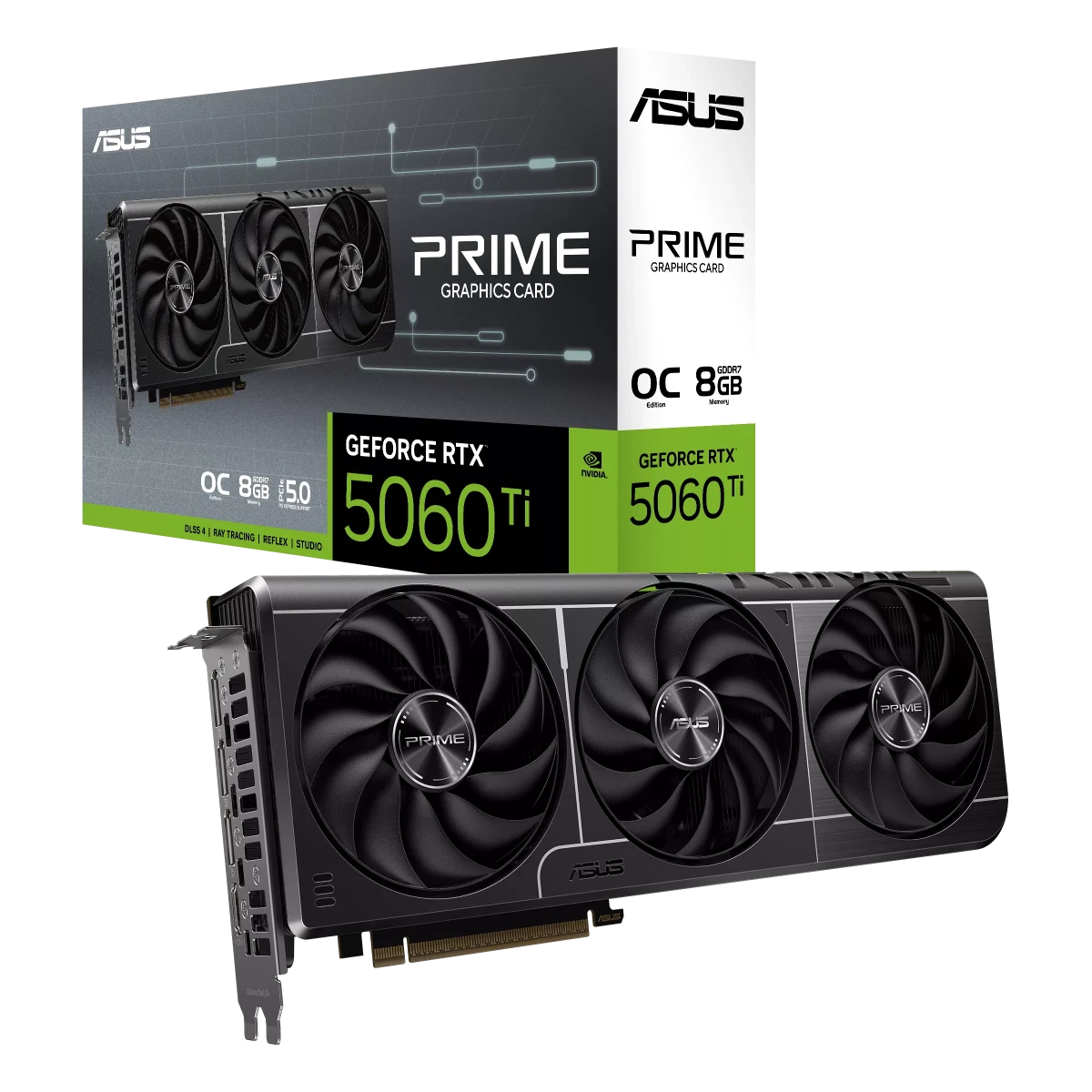 ASUS GeForce RTX 5060Ti 8GB PRIME OC Edition Graphics Card -  - Vektra Computers LLC
